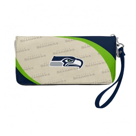 NFL Curve Zip Organizer Wallet; Seattle Seahawks